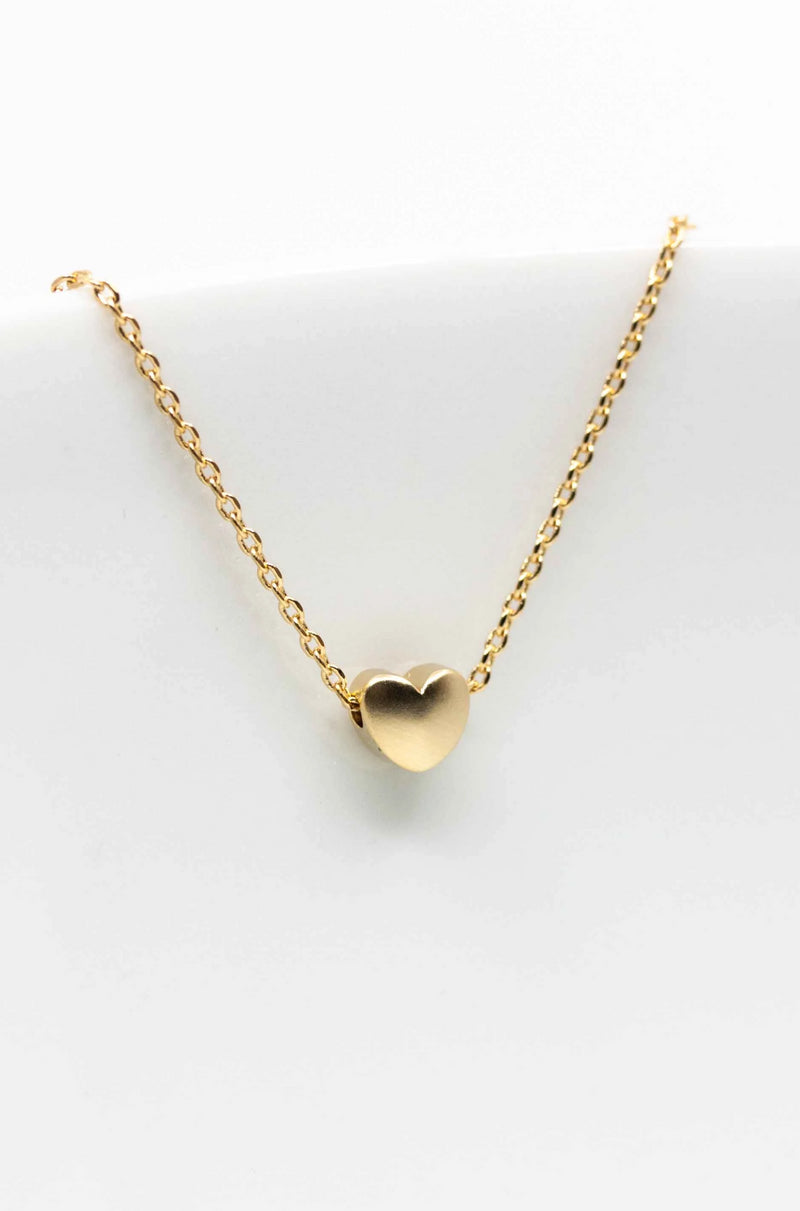 Kette vergoldet Herz - Catalea - Schlichter Schmuck - Minimalistischer Schmuck - Modeschmuck