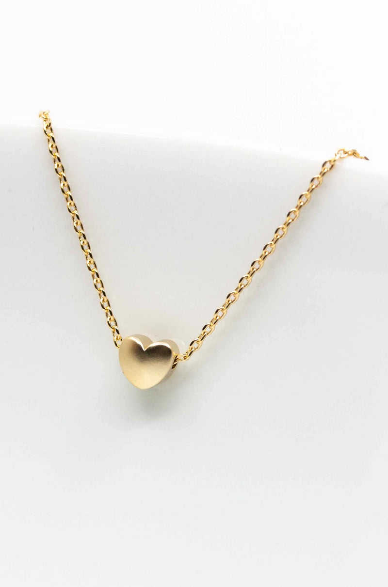 Kette vergoldet Herz - Catalea - Schlichter Schmuck - Minimalistischer Schmuck - Modeschmuck