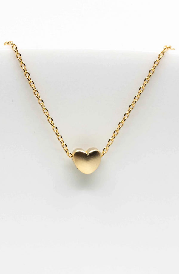 Kette vergoldet Herz - Catalea - Schlichter Schmuck - Minimalistischer Schmuck - Modeschmuck