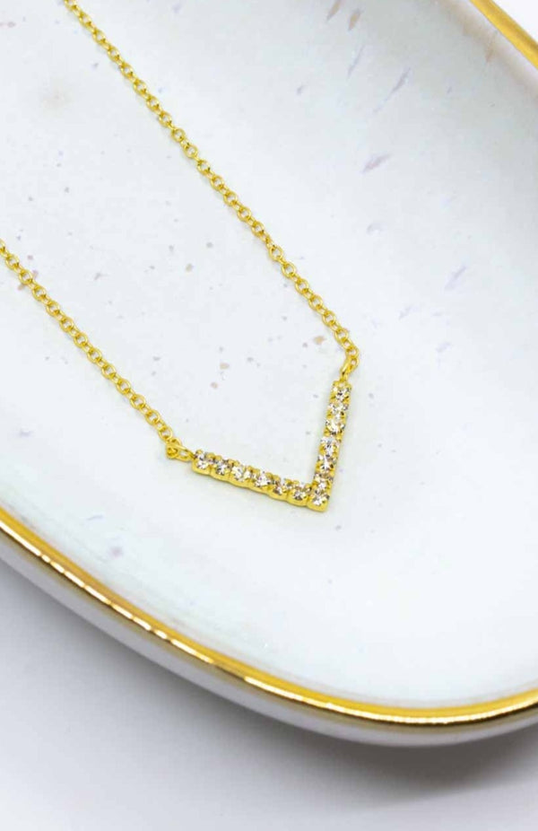 Kette vergoldet Chevron