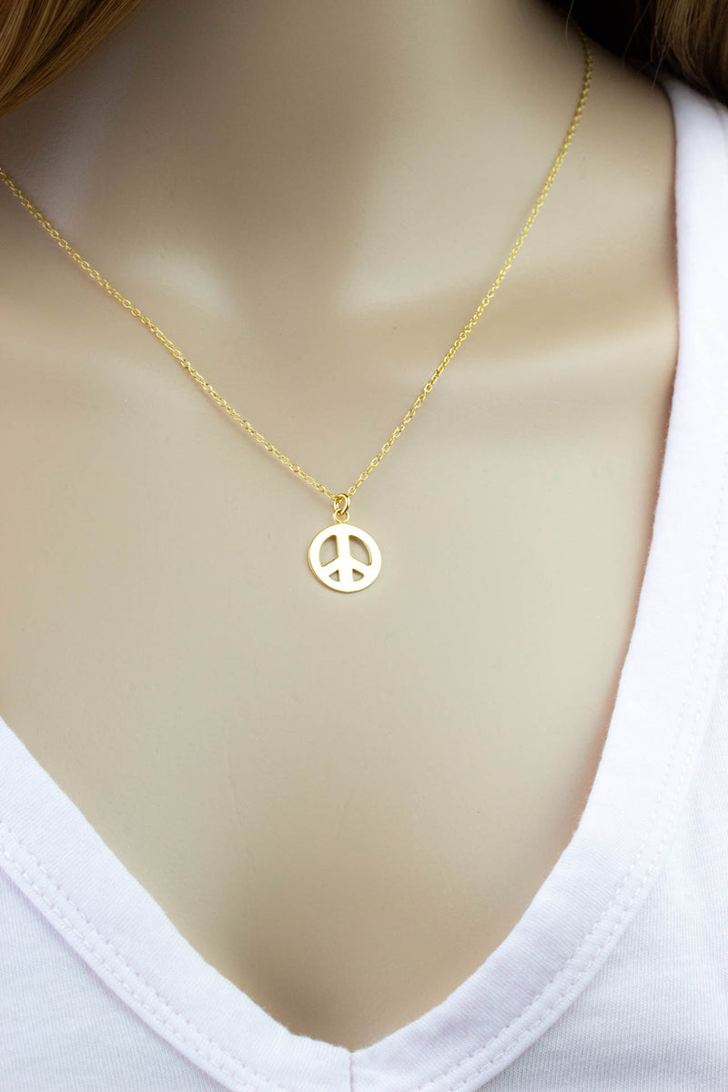 Kette vergoldet Peace