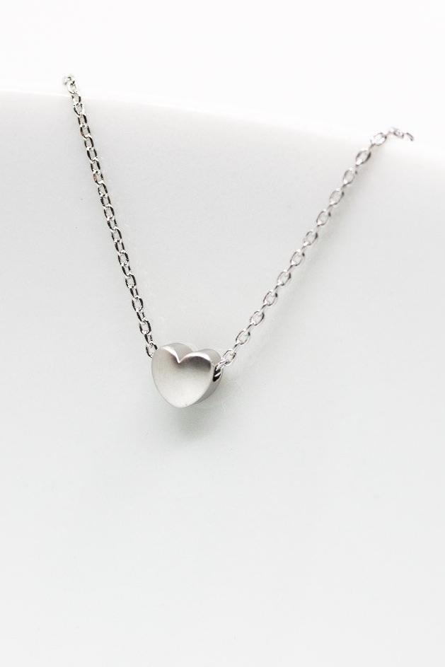 Kette versilbert Herz - Catalea - Schlichter Schmuck - Minimalistischer Schmuck - Modeschmuck