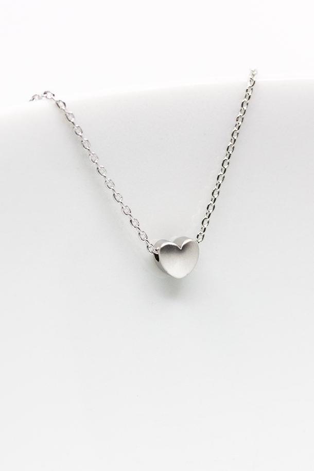 Kette versilbert Herz - Catalea - Schlichter Schmuck - Minimalistischer Schmuck - Modeschmuck