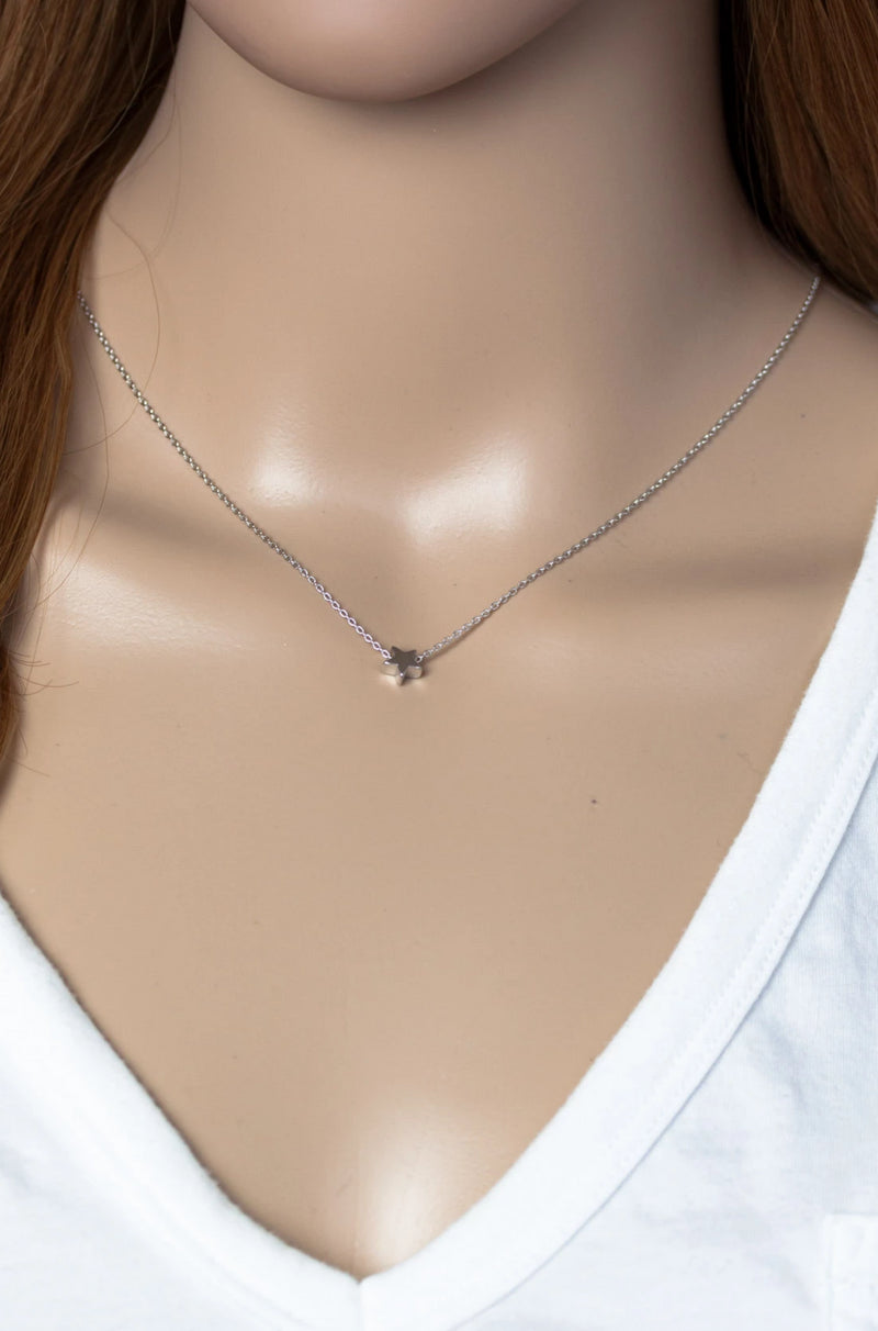 Kette versilbert Stern - Catalea - Schlichter Schmuck - Minimalistischer Schmuck - Modeschmuck