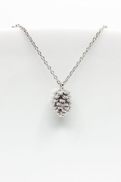 Kette versilbert Tannenzapfen - Catalea - Schlichter Schmuck - Minimalistischer Schmuck - Modeschmuck