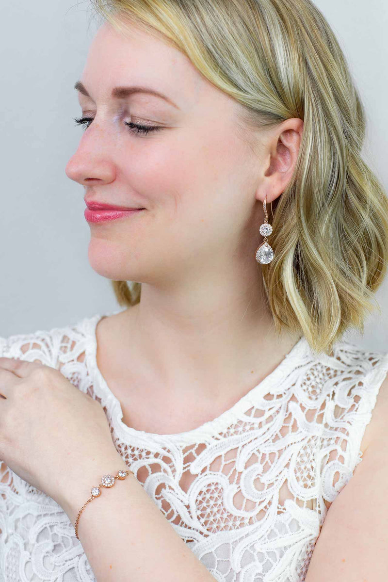 Ohrringe Casablanca rosevergoldet - Catalea - Schlichter Schmuck - Minimalistischer Schmuck - Modeschmuck