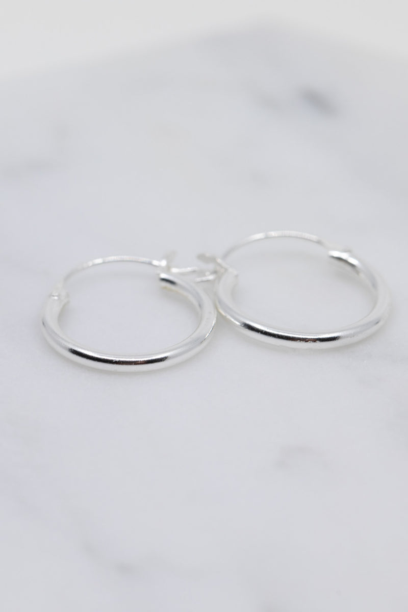Creolen 925 Silber - Catalea - Schlichter Schmuck - Minimalistischer Schmuck - Modeschmuck
