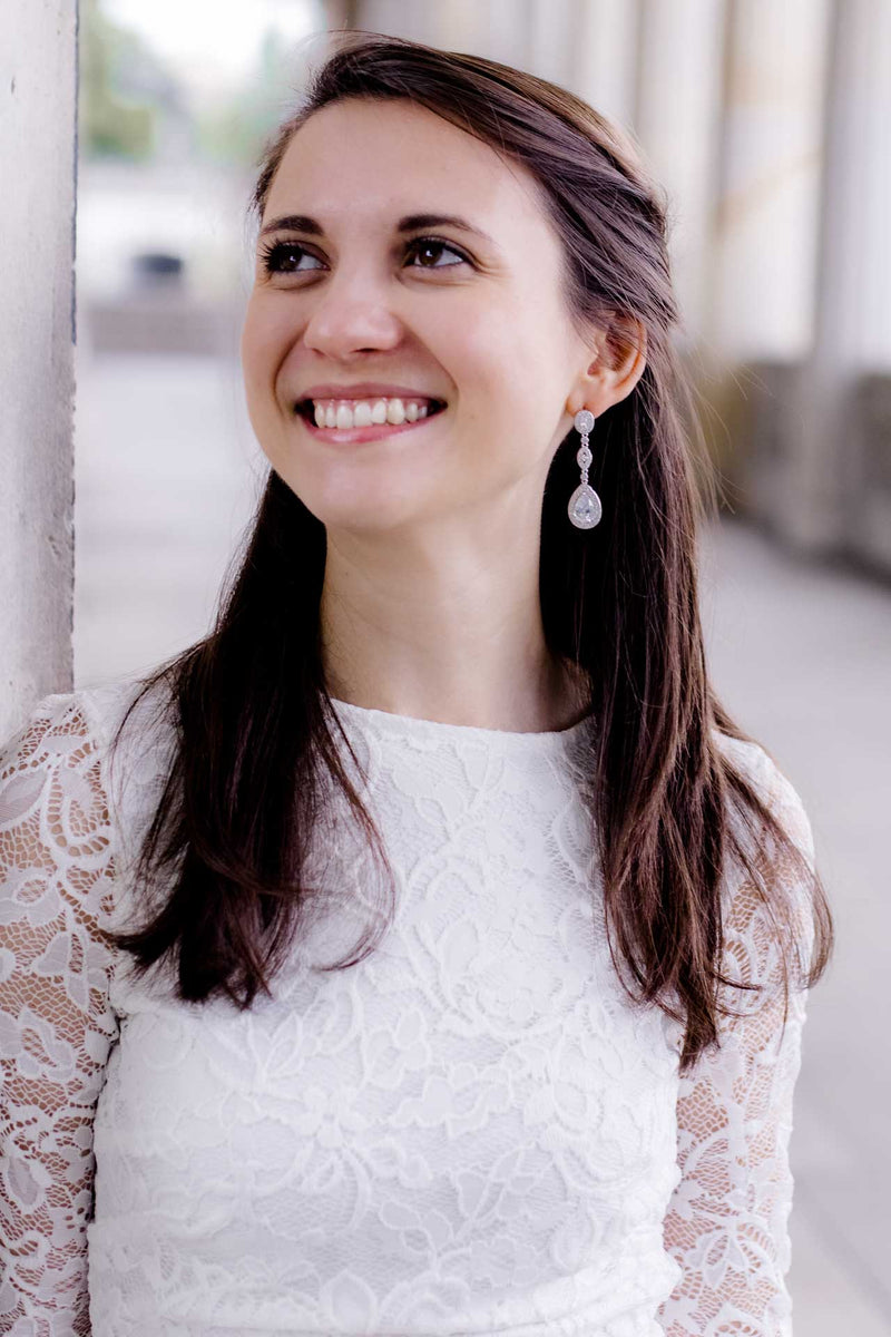 Ohrringe Madison versilbert - Catalea - Schlichter Schmuck - Minimalistischer Schmuck - Modeschmuck