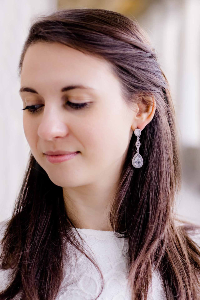 Ohrringe Madison versilbert - Catalea - Schlichter Schmuck - Minimalistischer Schmuck - Modeschmuck