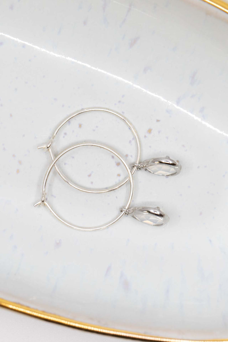 Creolen Silber Opal Mervi