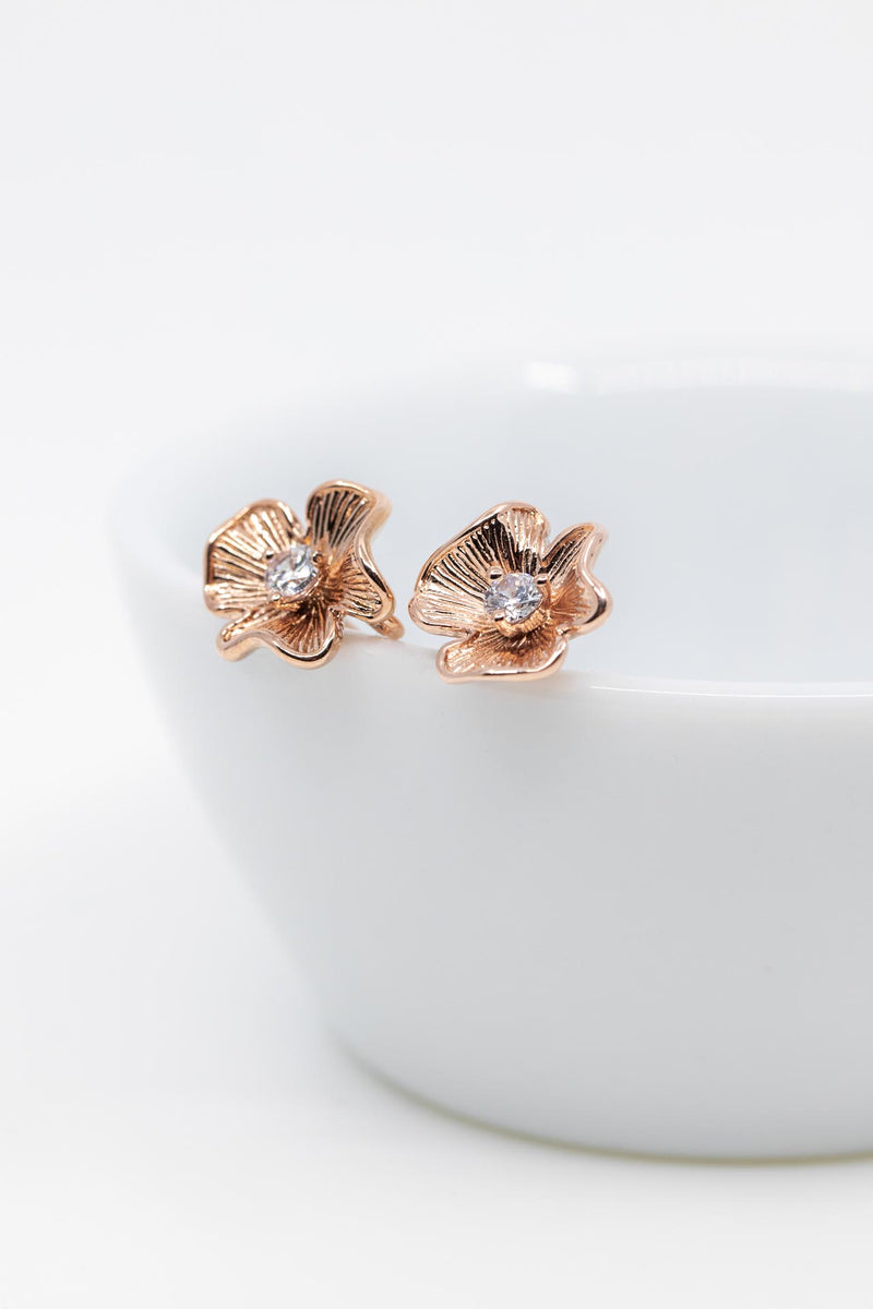 Ohrringe rosevergoldet Blüte - Catalea - Schlichter Schmuck - Minimalistischer Schmuck - Modeschmuck