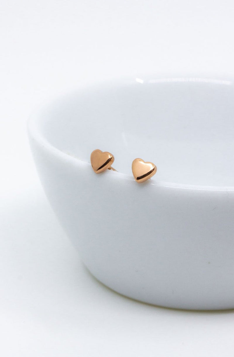 Ohrringe Rosegold Herz