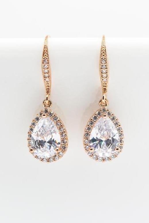 Ohrringe Paris rosevergoldet - Catalea - Schlichter Schmuck - Minimalistischer Schmuck - Modeschmuck