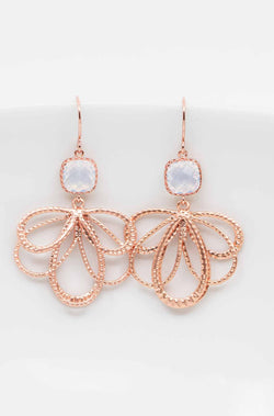 Ohrringe Rosegold Opal Malaga