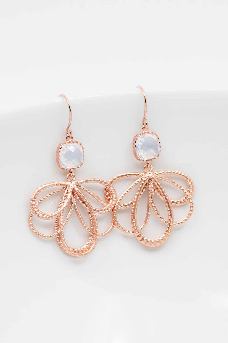 Ohrringe Rosegold Opal Malaga