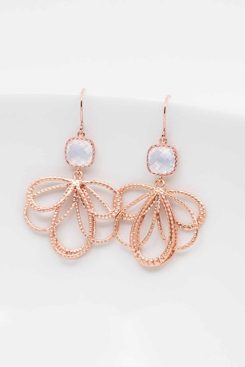 Ohrringe Rosegold Opal Malaga