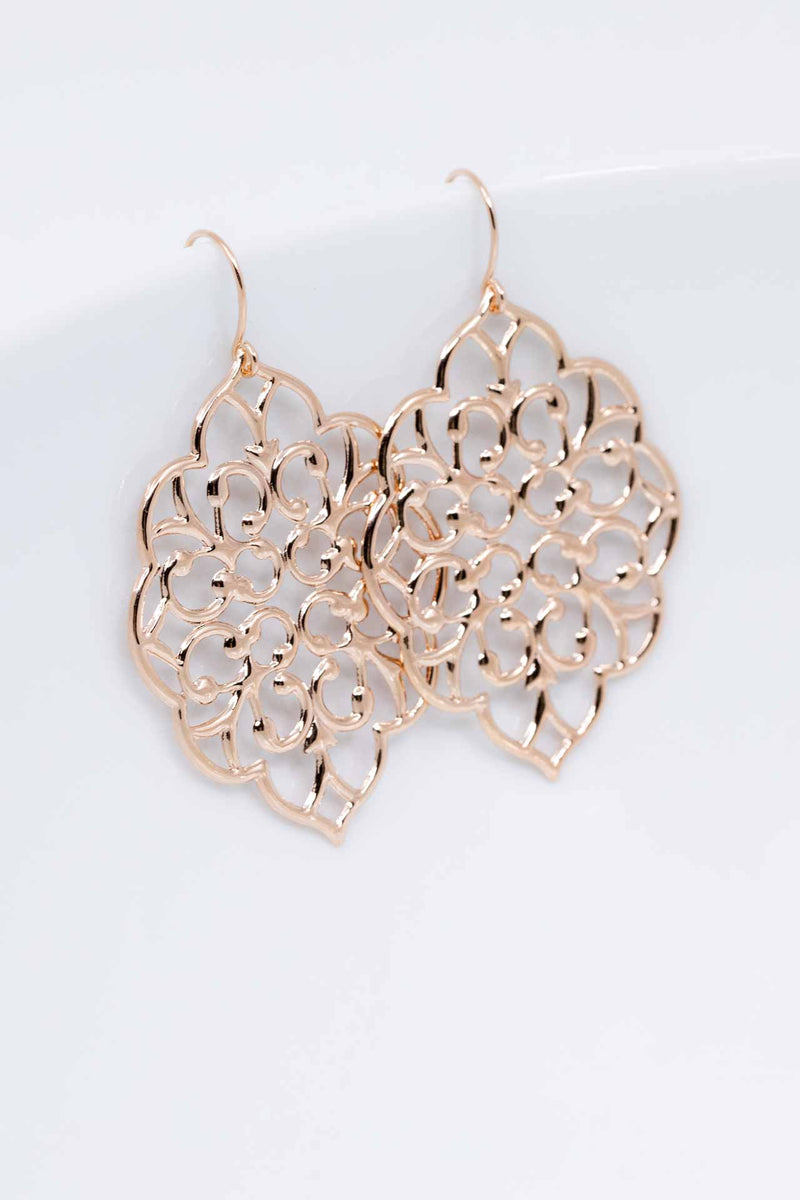 Ohrringe Rosegold Ornamente