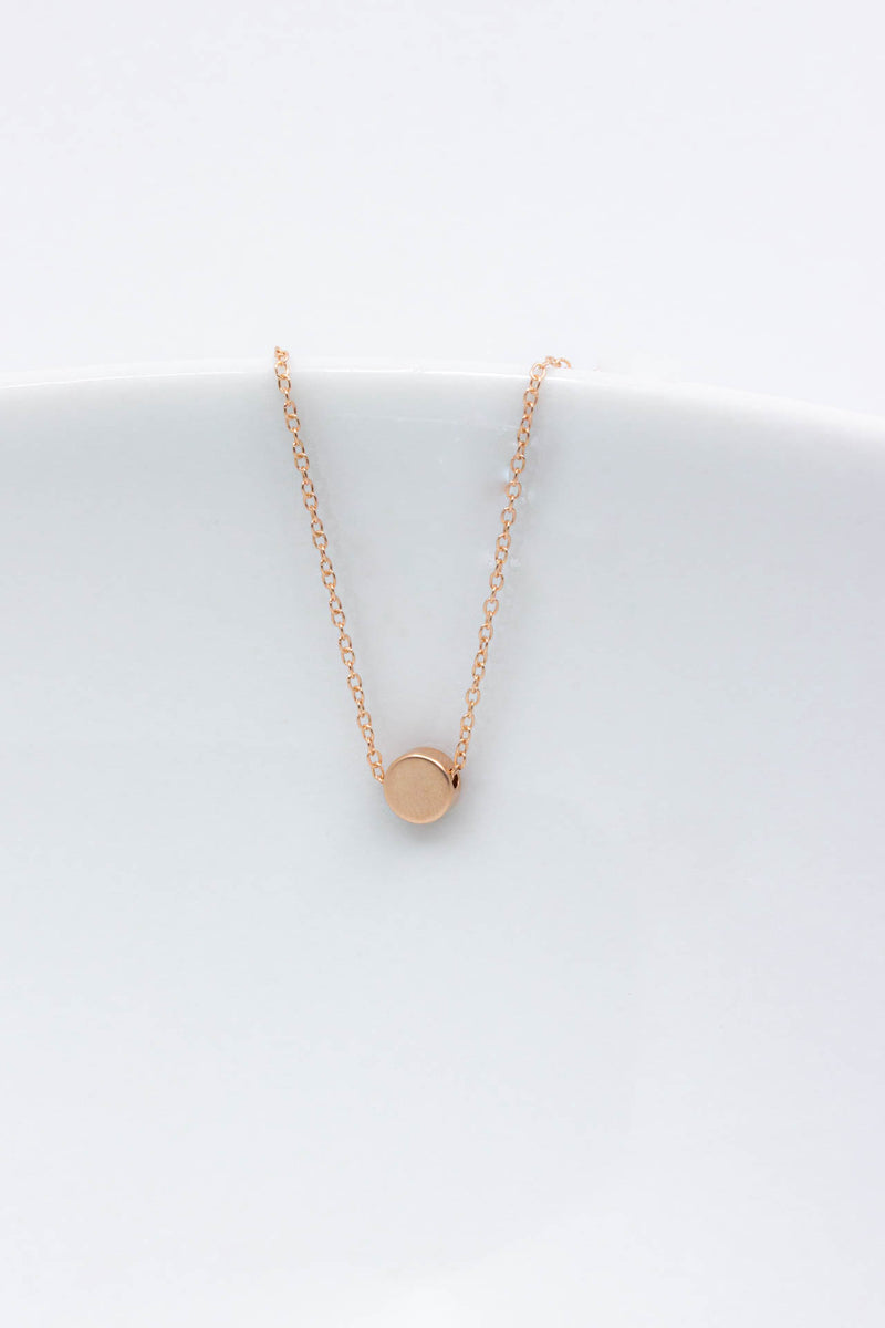 Kette Rosegold Plättchen