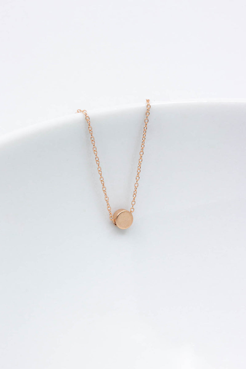 Kette Rosegold Plättchen