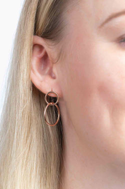 Ohrringe Rosegold Ringe