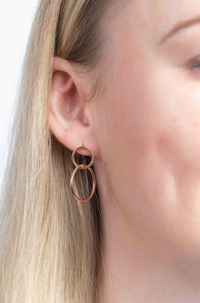 Ohrringe Rosegold Ringe