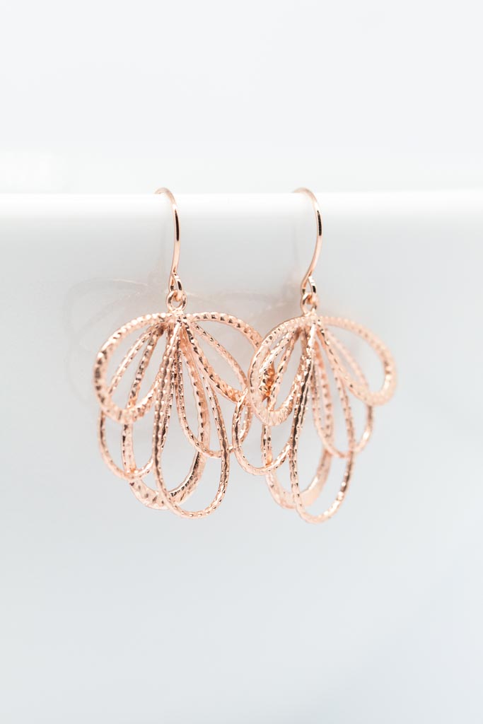 Ohrringe Malaga rosevergoldet - Catalea - Schlichter Schmuck - Minimalistischer Schmuck - Modeschmuck