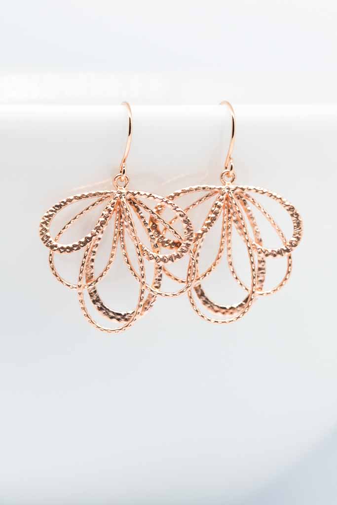 Ohrringe Malaga rosevergoldet - Catalea - Schlichter Schmuck - Minimalistischer Schmuck - Modeschmuck