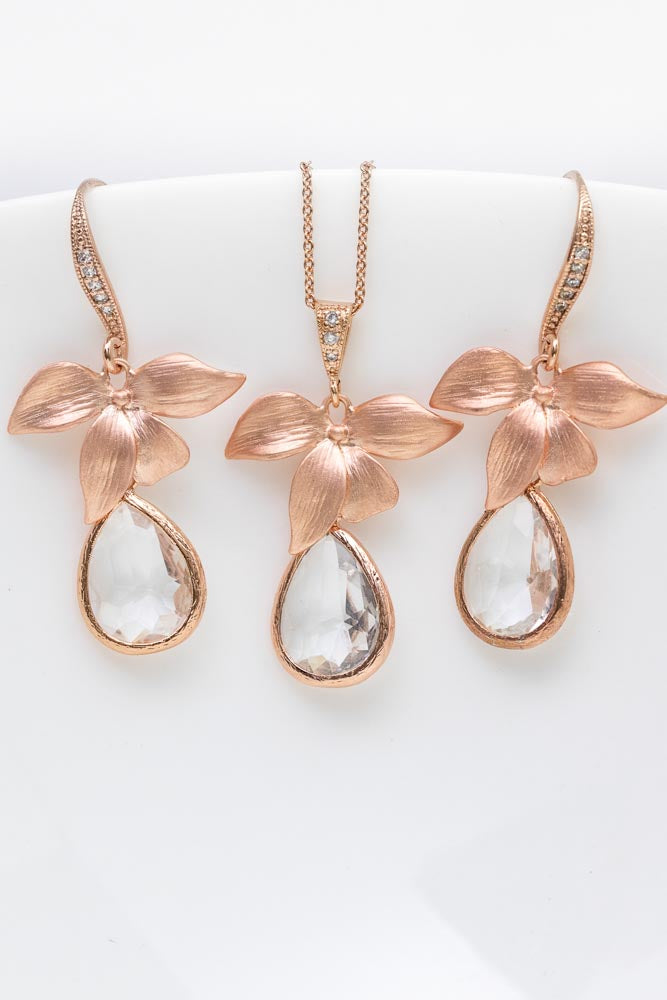 Kette Siena rosevergoldet Kristall - Catalea - Schlichter Schmuck - Minimalistischer Schmuck - Modeschmuck