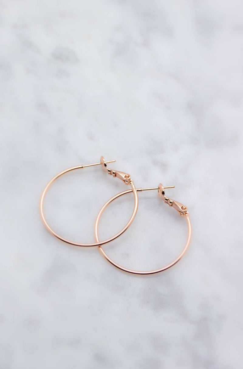 Creolen Rosegold matt