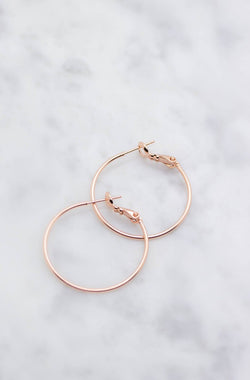 Creolen Rosegold matt