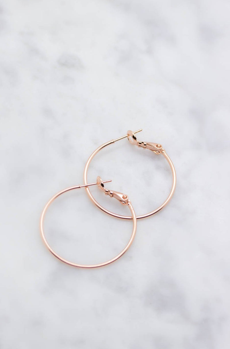 Creolen Rosegold matt