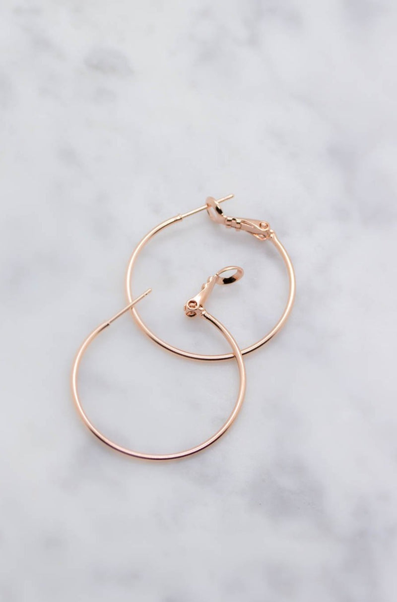 Creolen Rosegold matt