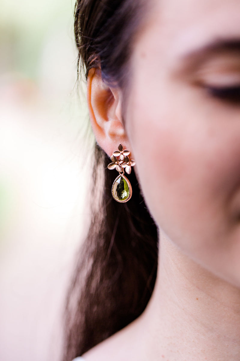 Ohrringe Amsterdam Rosegold Kristall