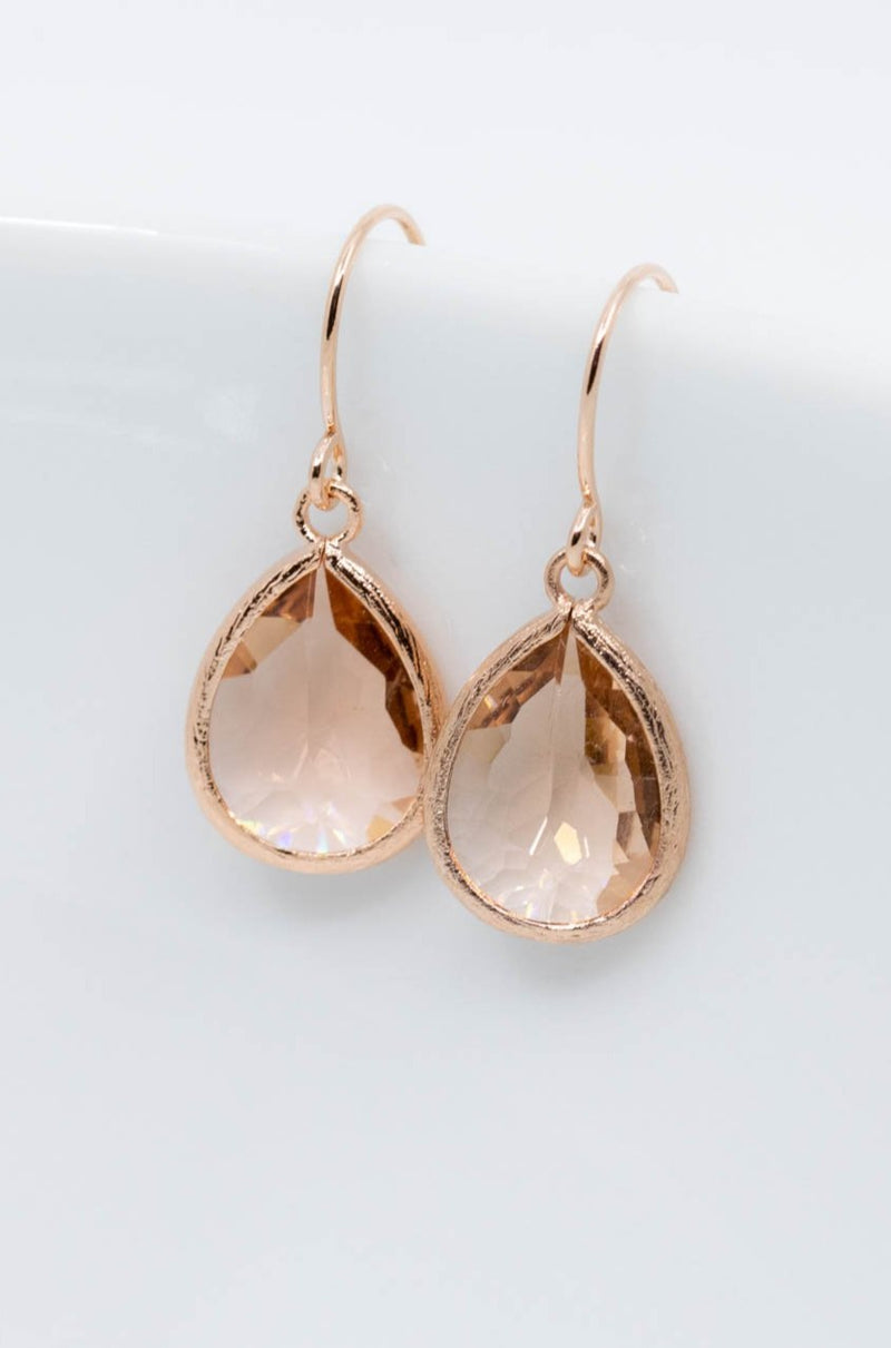 Ohrringe Saranda rosevergoldet Pfirsich - Catalea - Schlichter Schmuck - Minimalistischer Schmuck - Modeschmuck