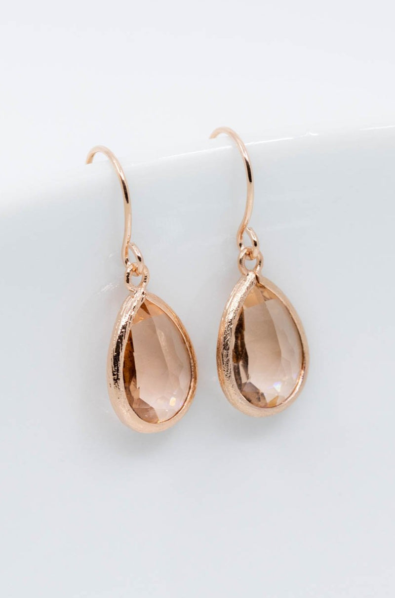 Ohrringe Saranda rosevergoldet Pfirsich - Catalea - Schlichter Schmuck - Minimalistischer Schmuck - Modeschmuck