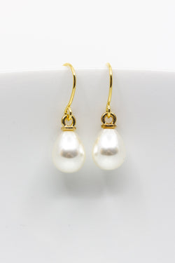 Ohrringe vergoldet Perlen Tropfen - Catalea - Schlichter Schmuck - Minimalistischer Schmuck - Modeschmuck