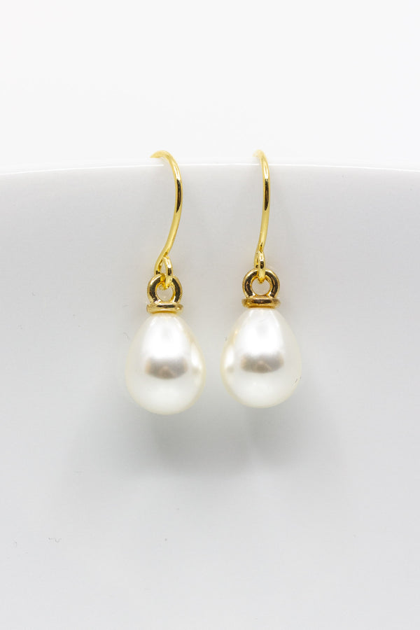 Ohrringe vergoldet Perlen Tropfen - Catalea - Schlichter Schmuck - Minimalistischer Schmuck - Modeschmuck