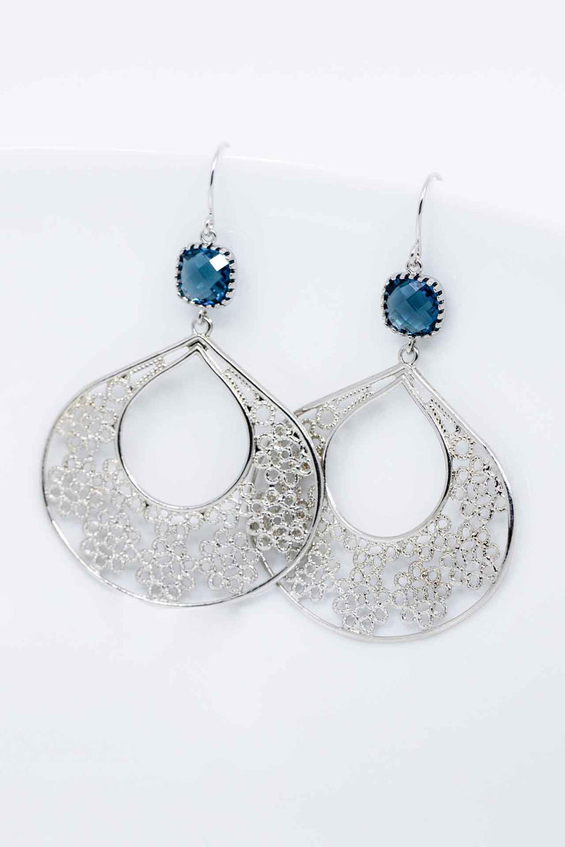 Ohrringe Boho Blau