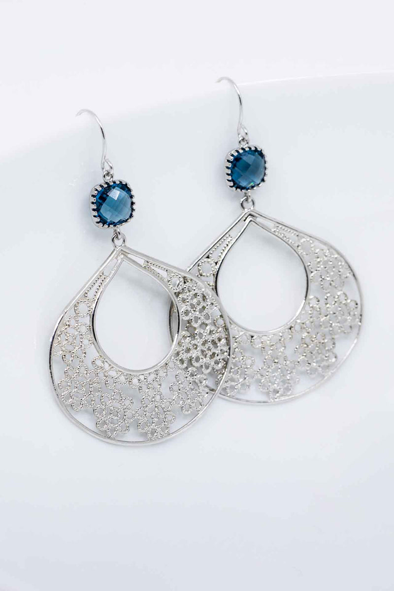 Ohrringe Boho Blau