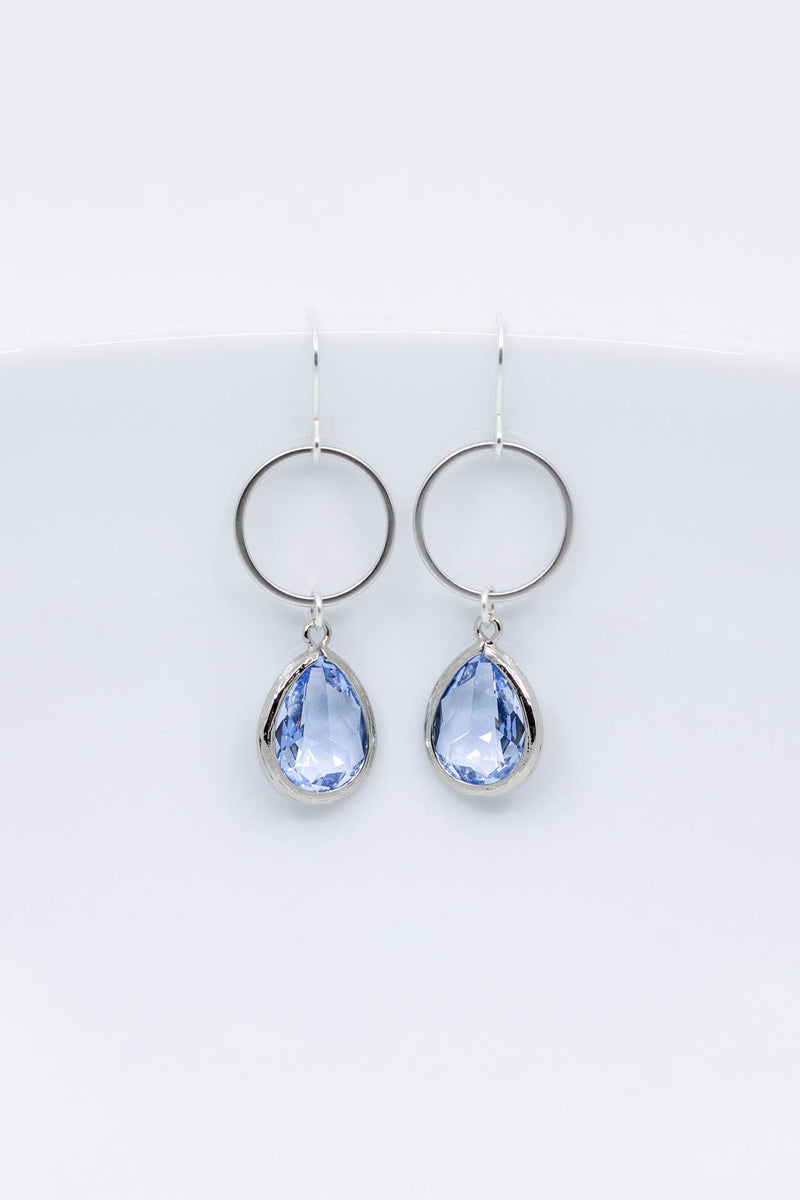 Schmuckset Silber Hellblau Toulouse