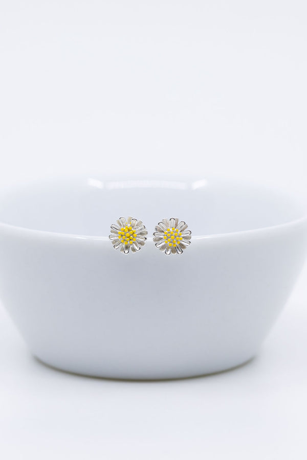 Ohrringe Blumen Silber Daisy