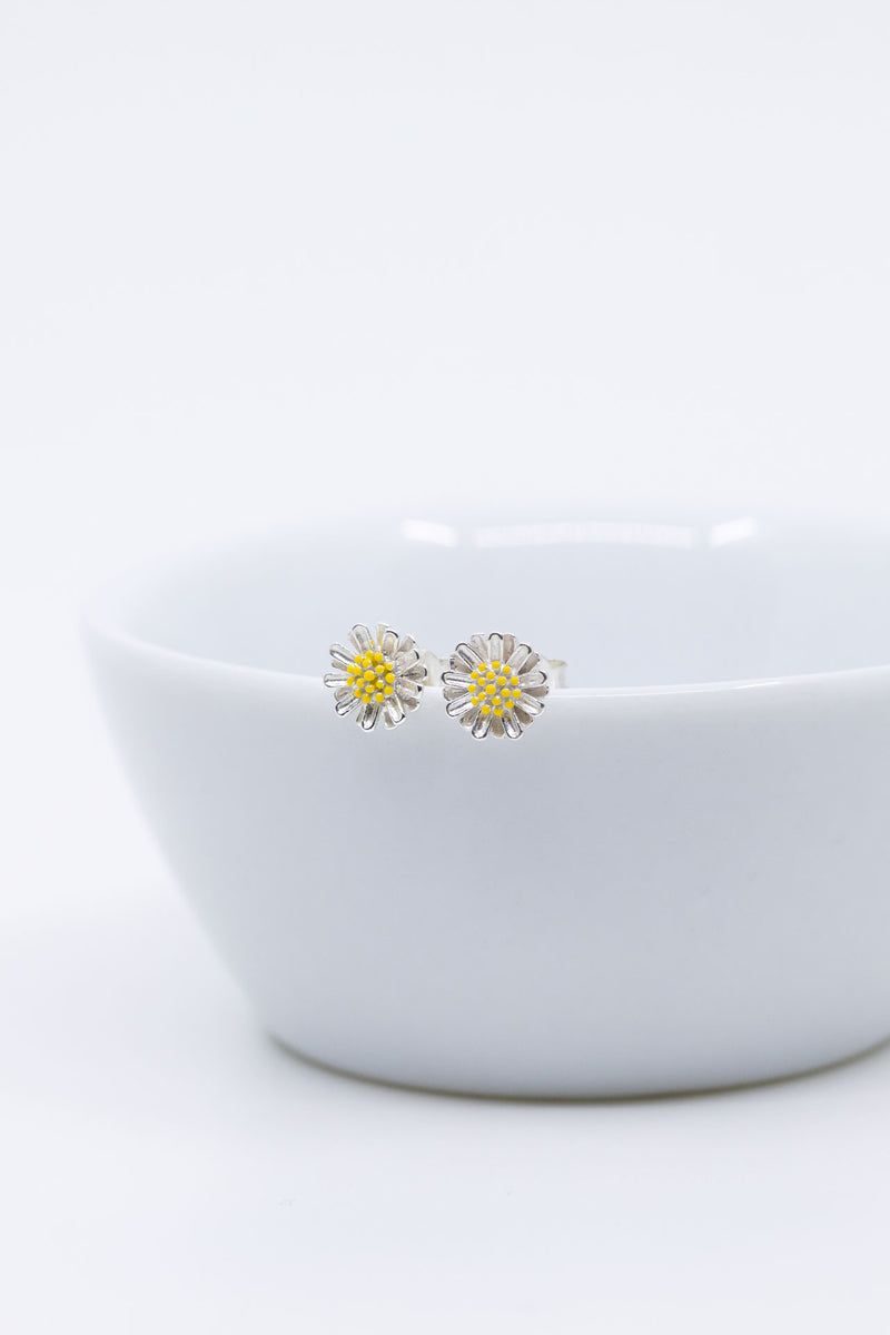 Ohrringe Blumen Silber Daisy