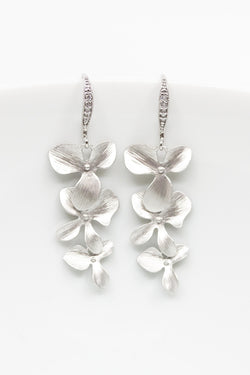 Ohrringe Madeira versilbert Blumen - Catalea - Schlichter Schmuck - Minimalistischer Schmuck - Modeschmuck