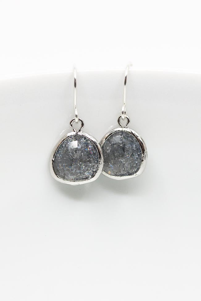 Ohrringe Ravenna Silber Grau gebrochen - Catalea - Schlichter Schmuck - Minimalistischer Schmuck - Modeschmuck