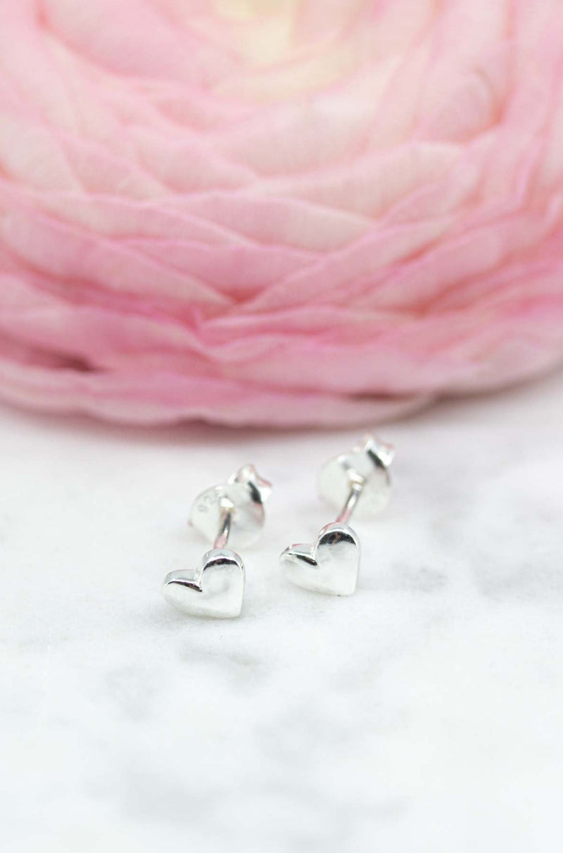 Ohrringe 925 Silber Herz - Catalea - Schlichter Schmuck - Minimalistischer Schmuck - Modeschmuck