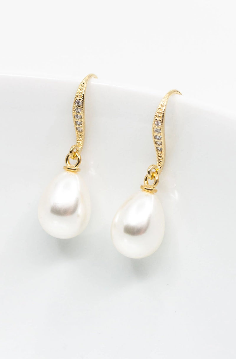Ohrringe Capri vergoldet Perlen - Catalea - Schlichter Schmuck - Minimalistischer Schmuck - Modeschmuck