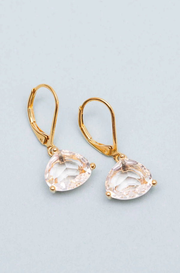 Ohrringe Darby vergoldet Brisur Kristall - Catalea - Schlichter Schmuck - Minimalistischer Schmuck - Modeschmuck