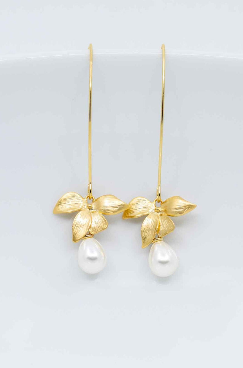 Ohrringe vergoldet Perlen Siena