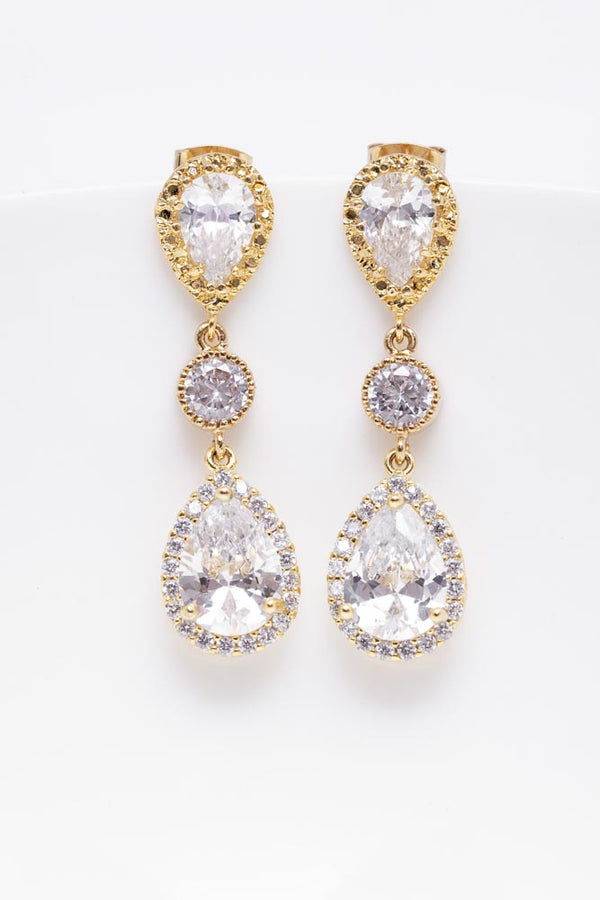 Ohrringe Aurora vergoldet - Catalea - Schlichter Schmuck - Minimalistischer Schmuck - Modeschmuck