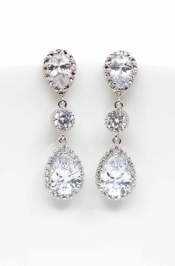 Ohrringe Aurora versilbert - Catalea - Schlichter Schmuck - Minimalistischer Schmuck - Modeschmuck